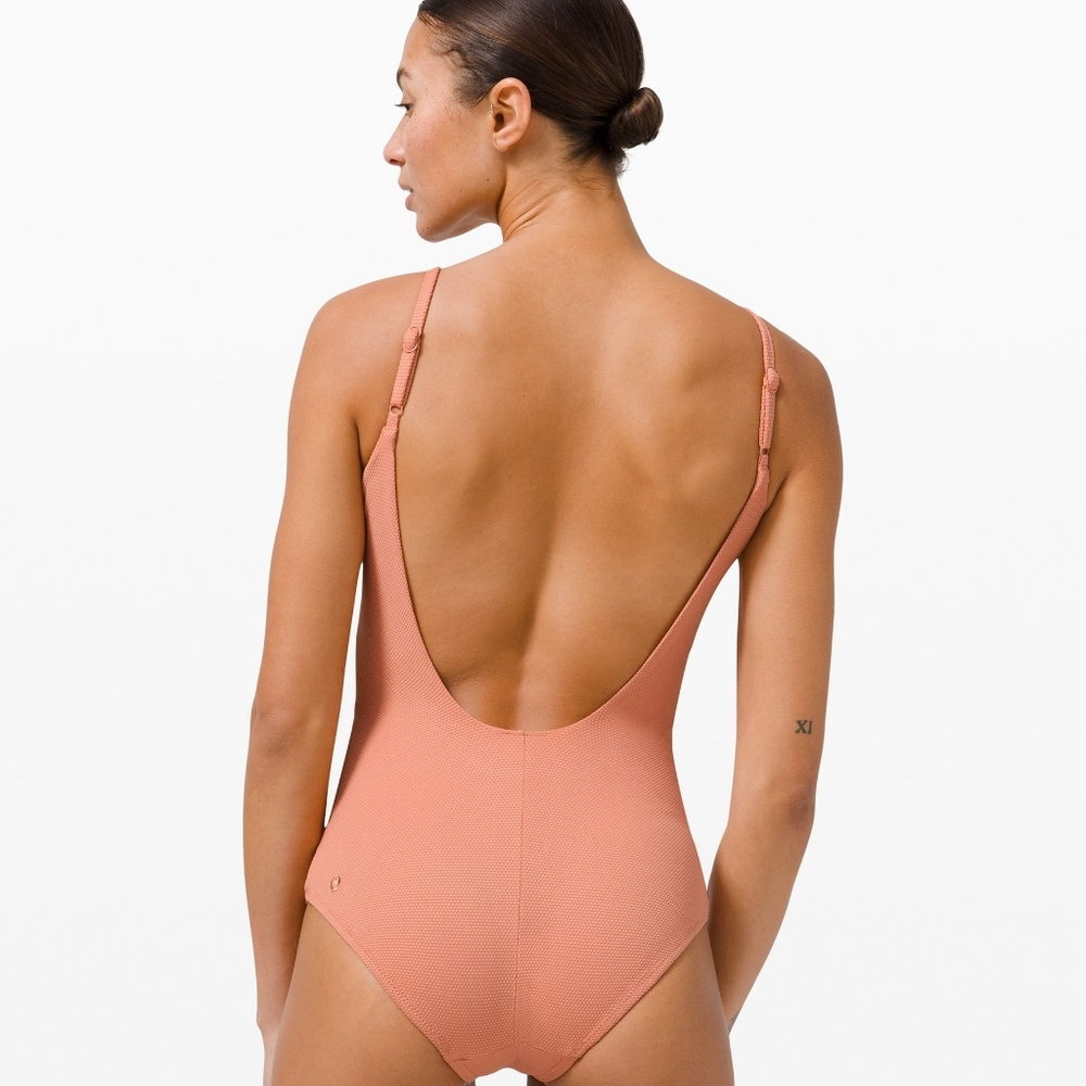 Lululemon Waterside Honeycomb Swim One-Piece SZ L